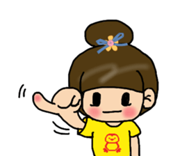 Cutie girl- Pin pin sticker #10431469