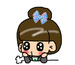 Cutie girl- Pin pin sticker #10431471