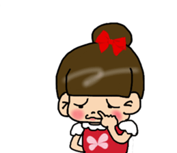 Cutie girl- Pin pin sticker #10431472