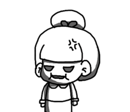 Cutie girl- Pin pin sticker #10431474