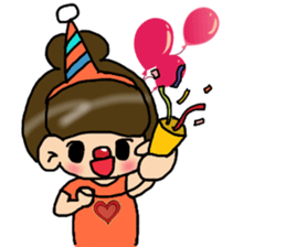 Cutie girl- Pin pin sticker #10431476