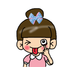 Cutie girl- Pin pin sticker #10431478