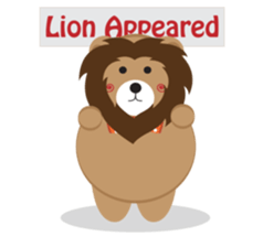 A excellent day of brown bear sticker #10431562