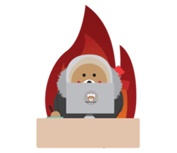 A excellent day of brown bear sticker #10431570