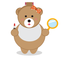 A excellent day of brown bear sticker #10431585