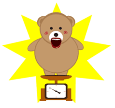 A excellent day of brown bear sticker #10431594