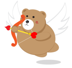 A excellent day of brown bear sticker #10431596