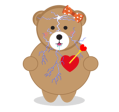 A excellent day of brown bear sticker #10431597