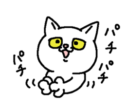 Cat staring sticker #10431771
