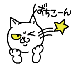Cat staring sticker #10431775