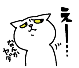 Cat staring sticker #10431777