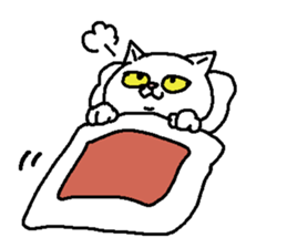 Cat staring sticker #10431787
