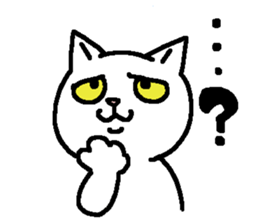 Cat staring sticker #10431796