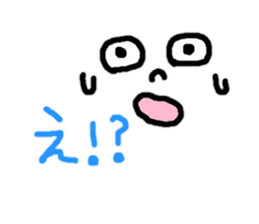 sticker only a face sticker #10432202