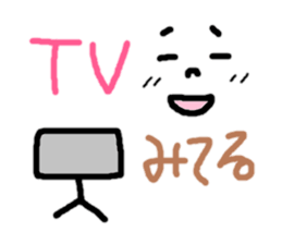 sticker only a face sticker #10432233