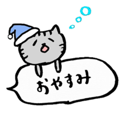 Balloon handwriting cat sticker sticker #10432241