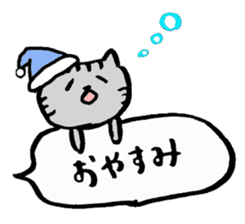 Balloon handwriting cat sticker sticker #10432241