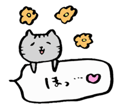 Balloon handwriting cat sticker sticker #10432260