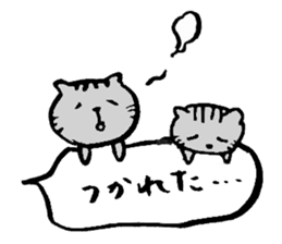 Balloon handwriting cat sticker sticker #10432263