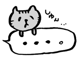 Balloon handwriting cat sticker sticker #10432273