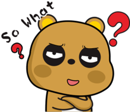 Tsundere Bear NO2 good sticker #10432383