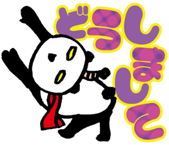 Large character Panda Samurai sticker #10432497