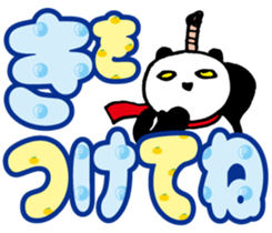 Large character Panda Samurai sticker #10432514