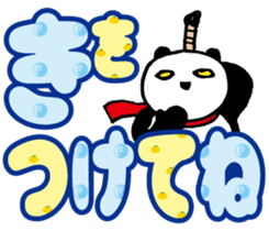 Large character Panda Samurai sticker #10432514