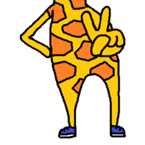 Giraffe LONG LONG Stickers sticker #10432966