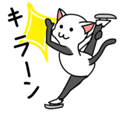 Figure skate cats 2 sticker #10433247