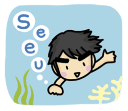 Bad boy & Bear boy sticker #10433319