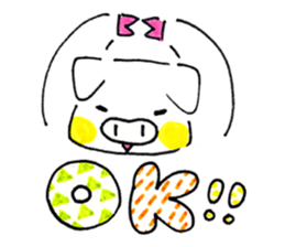 Cute BUTAKOchan sticker #10433408