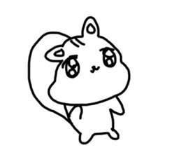 The unmotivated transparent squirrel sticker #10434163