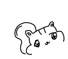 The unmotivated transparent squirrel sticker #10434181