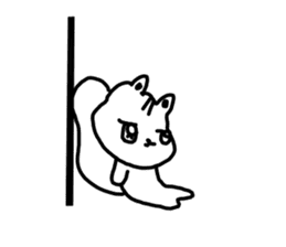 The unmotivated transparent squirrel sticker #10434186