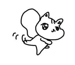 The unmotivated transparent squirrel sticker #10434194