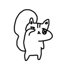 The unmotivated transparent squirrel sticker #10434196