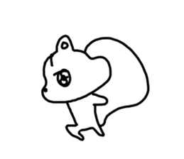 The unmotivated transparent squirrel sticker #10434199