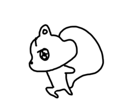 The unmotivated transparent squirrel sticker #10434199