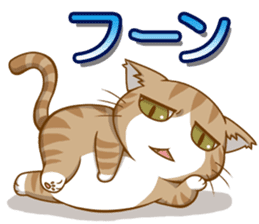 Sassy fatty cat sticker #10435245