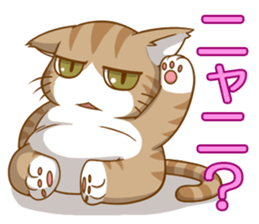 Sassy fatty cat sticker #10435258