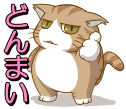 Sassy fatty cat sticker #10435262