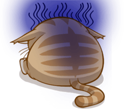 Sassy fatty cat sticker #10435274
