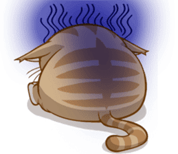 Sassy fatty cat sticker #10435274