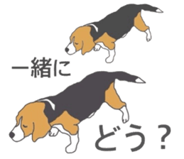 I love my beagle! 2 sticker #10435859