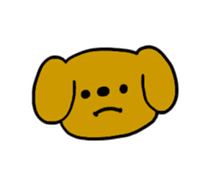 Dog Face & message sticker #10435990
