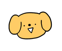 Dog Face & message sticker #10435993