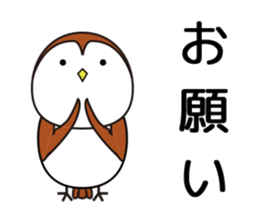 Happy Sparrow Sticker sticker #10436094