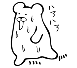 Daily life's Sticker of Mr. white bear sticker #10436361