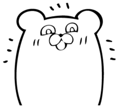 Daily life's Sticker of Mr. white bear sticker #10436394